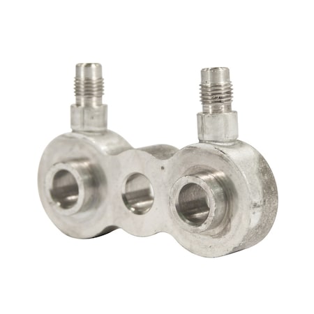 A & I Products Extension, Manifold 1/2";  Pad Mount, (2) 1/4" Male Ports 3.5" x3.5" x1" A-A6ADP